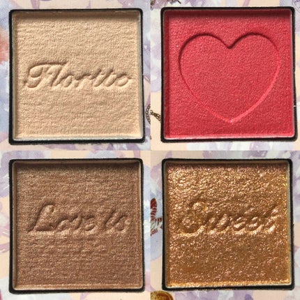 恋愛物語 4色アイシャドウパレット ストロベリー/FLORTTE/アイシャドウパレットの画像