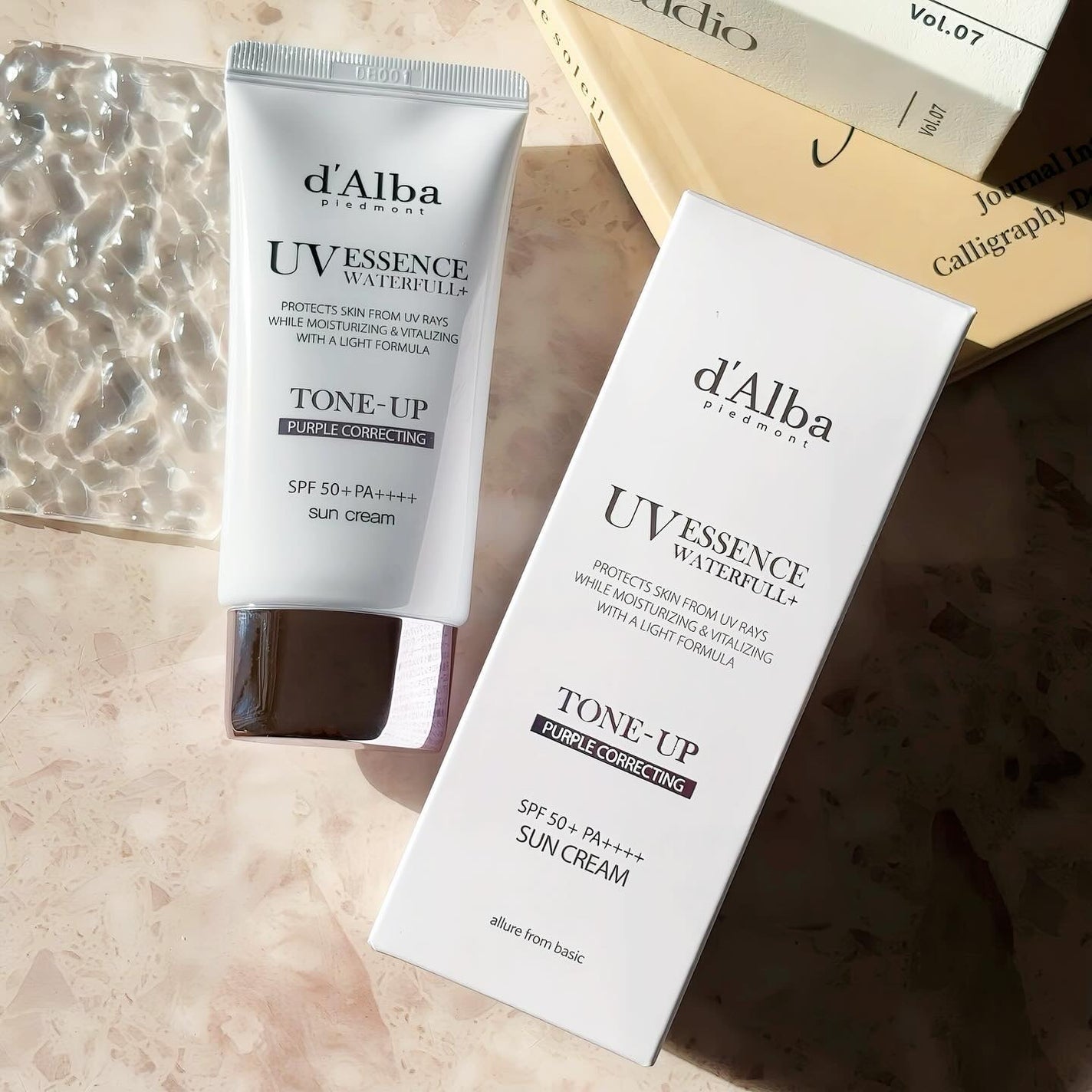 ダルバ ウォータフル トーンアップ サンクリーム(パープル)/ダルバ/日焼け止めクリームを使ったクチコミ(4枚目)