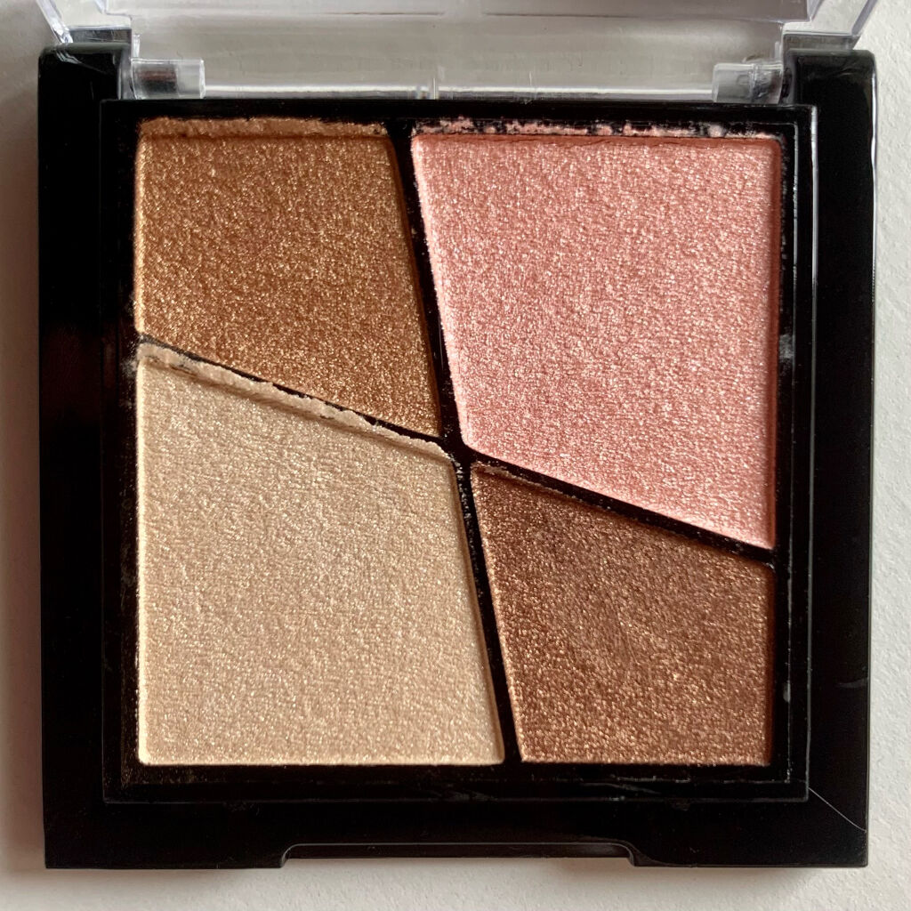 UR GLAM　VELVET EYE COLOR PALETTE コーラルブラウン/U R GLAM/アイシャドウパレットを使ったクチコミ（2枚目）