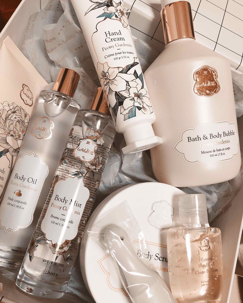 ピオニーガーデニア ボディスクラブ/Laline/ボディスクラブを使ったクチコミ（1枚目）