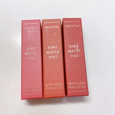 innisfree エアリー マットティントのクチコミ「\innisfree エアリー マットティント/

 #2 　ソフトローズ

 #9    モ.....」（1枚目）