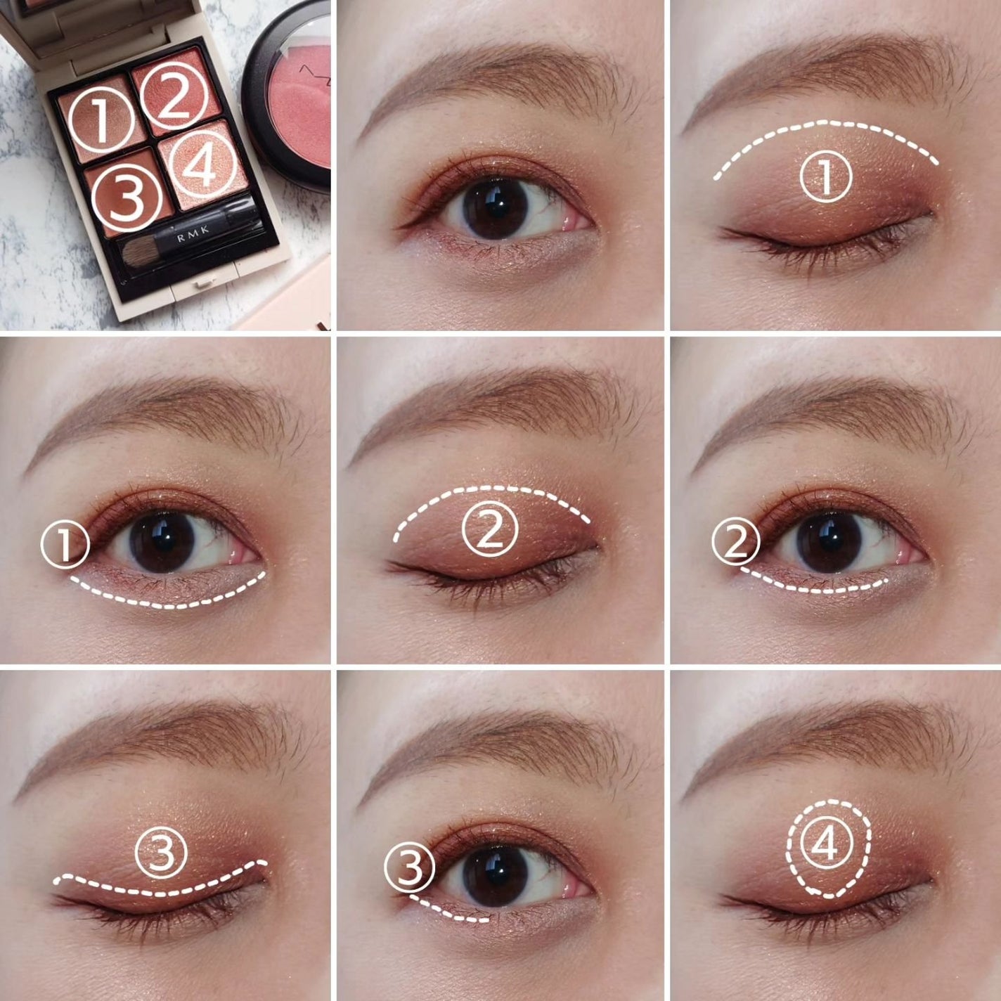 RMK シンクロマティック アイシャドウパレット/RMK/アイシャドウパレットを使ったクチコミ(4枚目)