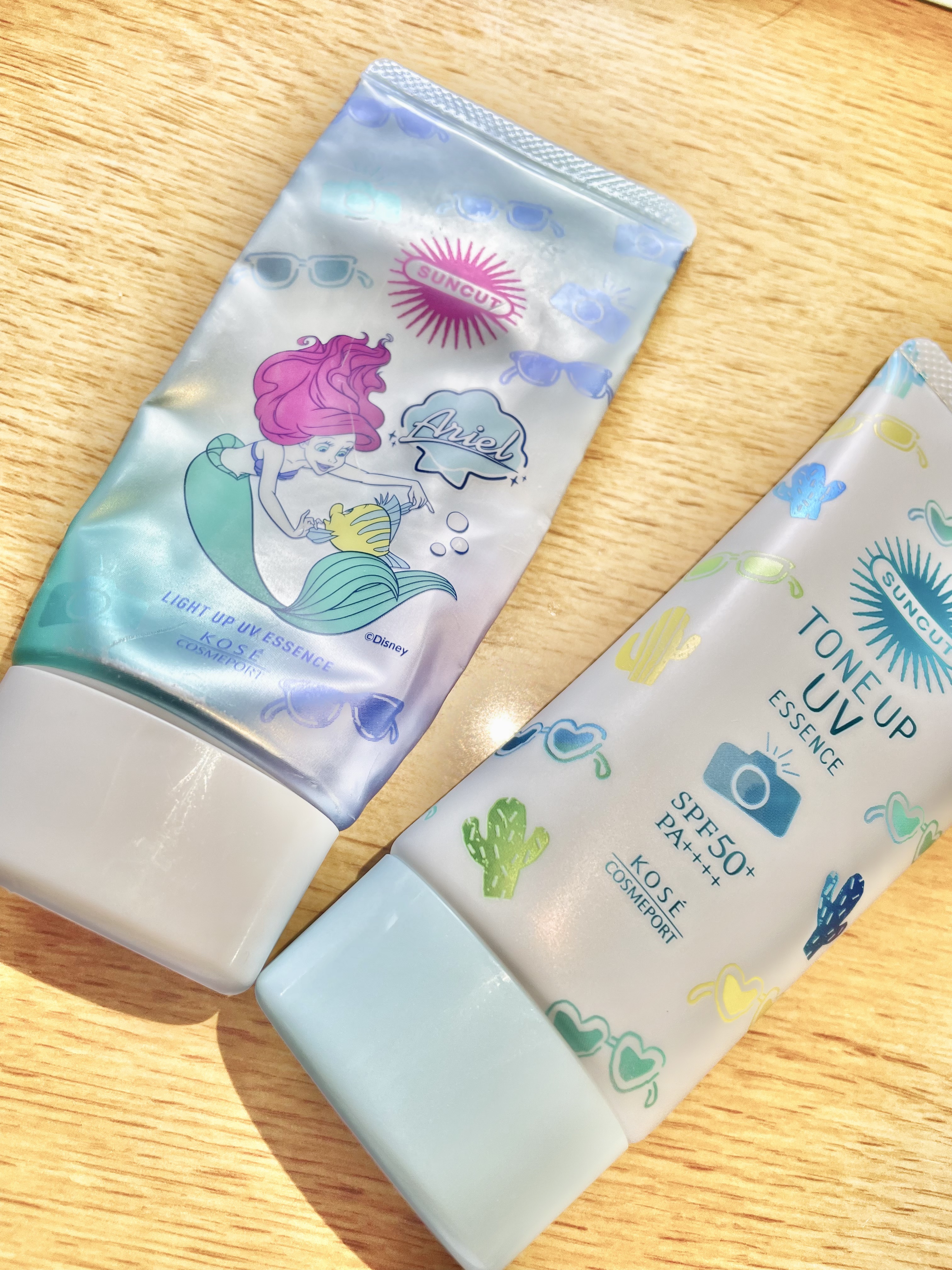 サンカット® サンカットR ライトアップUV エッセンスのクチコミ「ミントグリーンの方 : 2023/08/09 ダイレックス江津店
ライトアップ UV  　: .....」（1枚目）