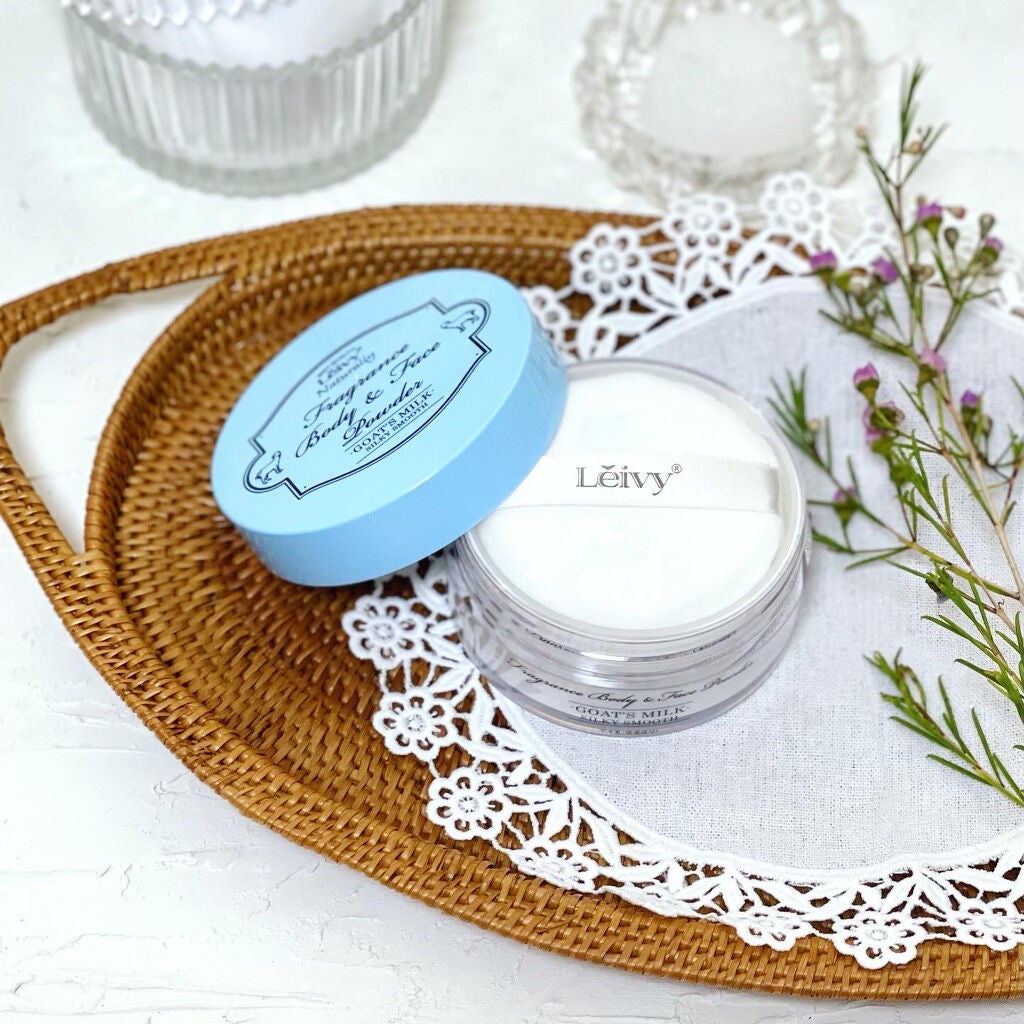 フレグランス ボディ&フェイスパウダー ゴートミルク/Leivy/ルースパウダーを使ったクチコミ(1枚目)