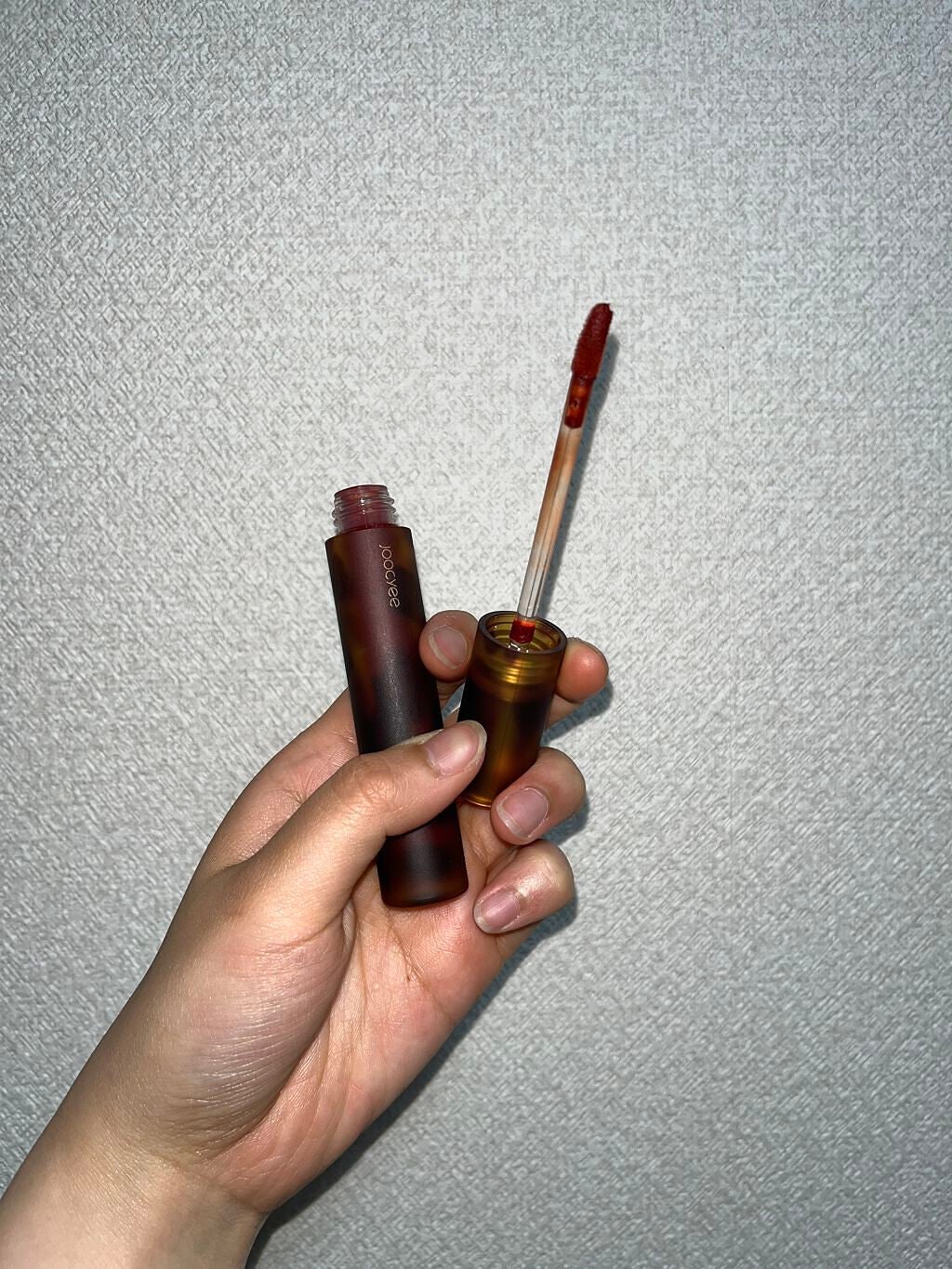 琥珀セミマットリップ/Joocyee/口紅を使ったクチコミ(2枚目)