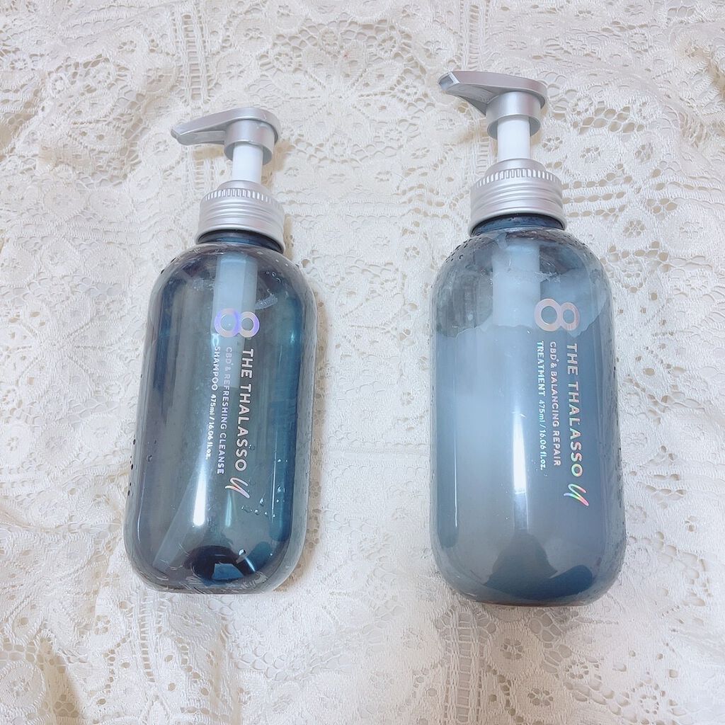 エイトザタラソ ユー CBD&リフレッシング クレンズ 美容液シャンプー/CBD&バランシング ダメージリペア 美容液ヘアトリートメント/エイトザタラソ/市販シャンプーを使ったクチコミ(1枚目)