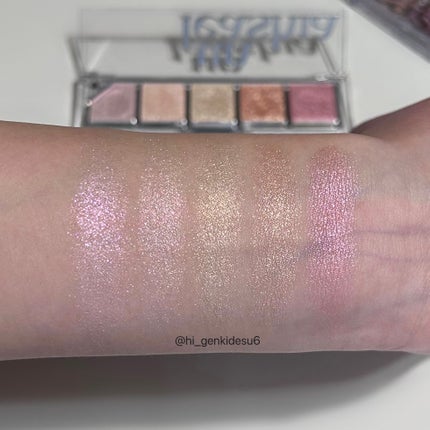Mood Shower Face Palette/unleashia/パウダーハイライトを使ったクチコミ(3枚目)