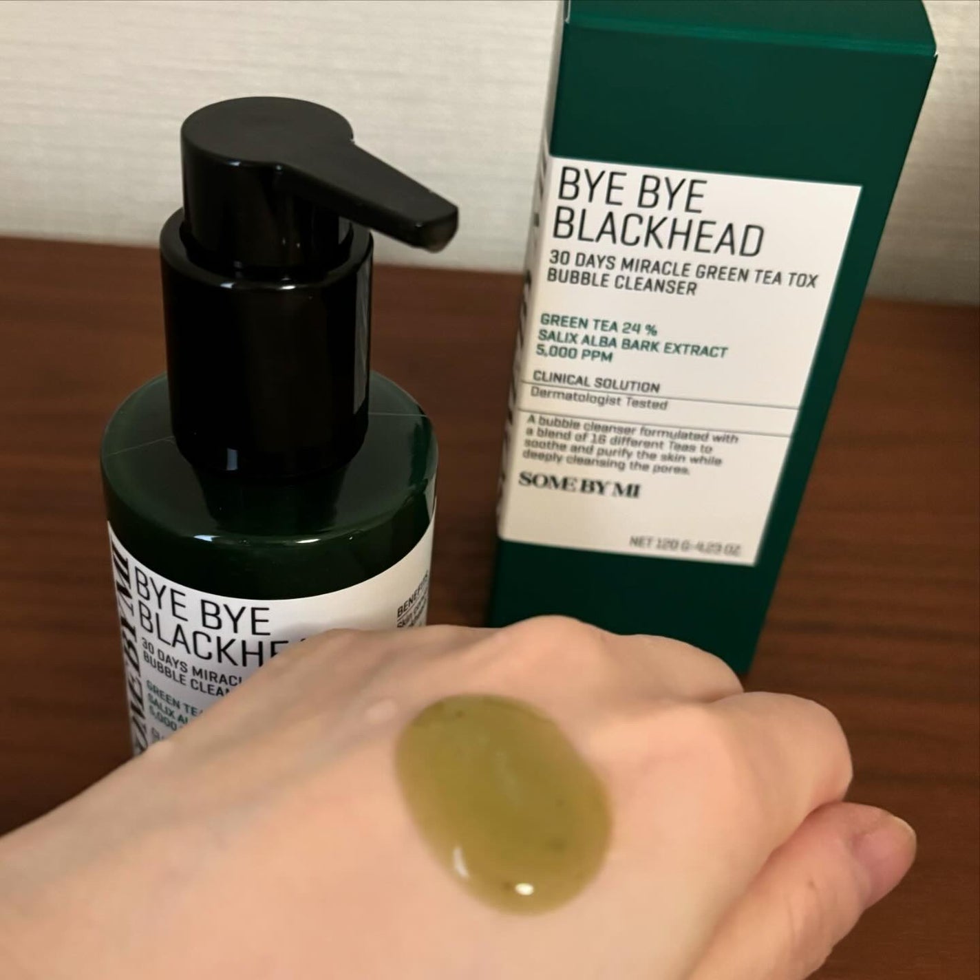 バイバイブラックヘッド グリーンティートックスバブルクレンザー/SOME BY MI/スクラブ・ゴマージュを使ったクチコミ(2枚目)