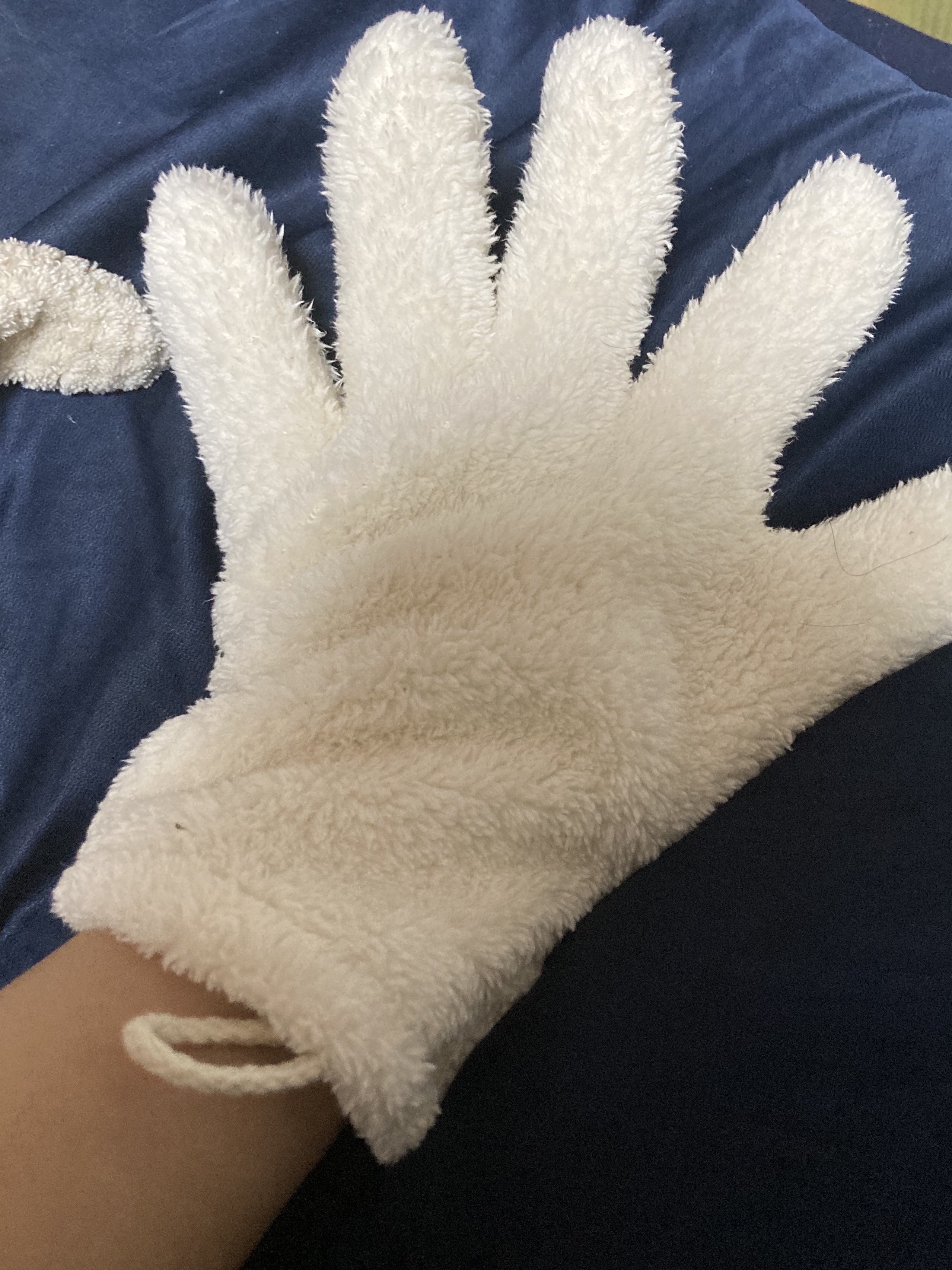 セリア マイクロファイバー ヘアドライ手袋/セリア/ハンドクリームを使ったクチコミ（3枚目）