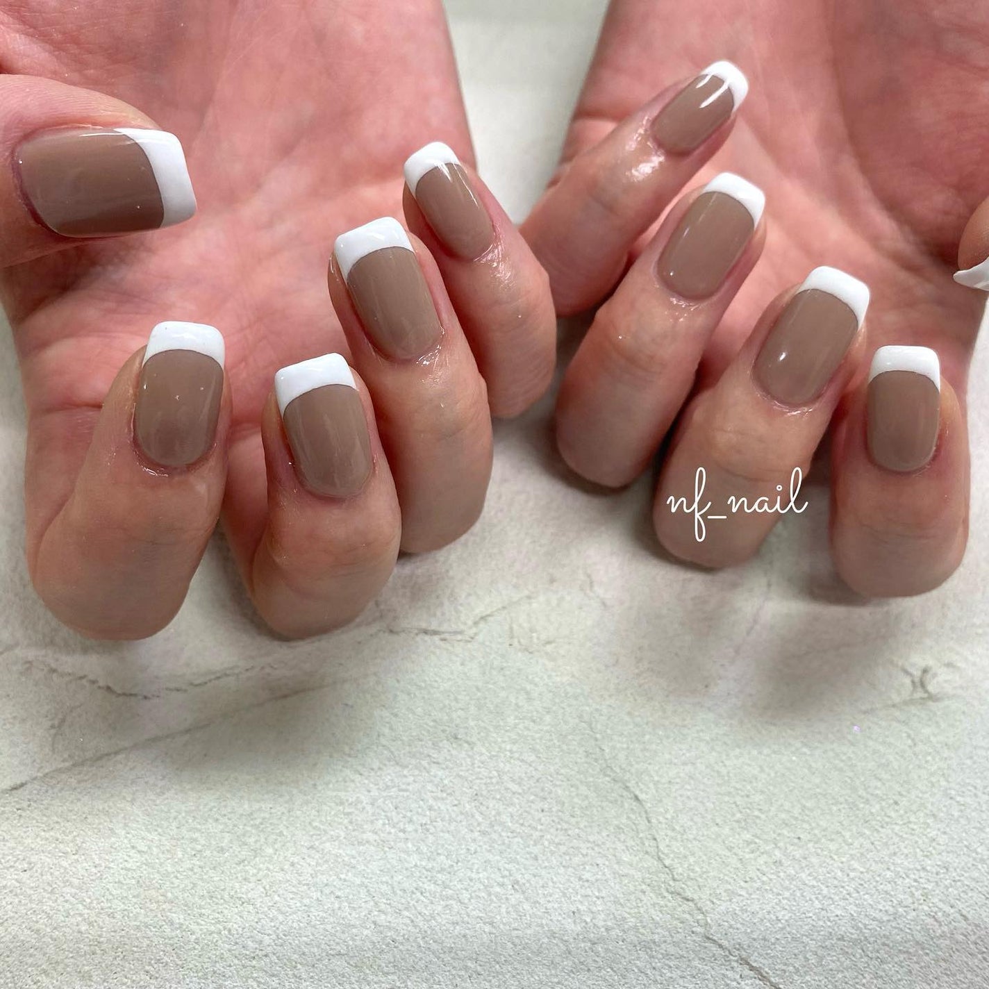 Natsumi◎nailist on LIPS 「simple.バーチャルフレンチ💅.#ネイル#ネイルデザイ..」(1枚目)