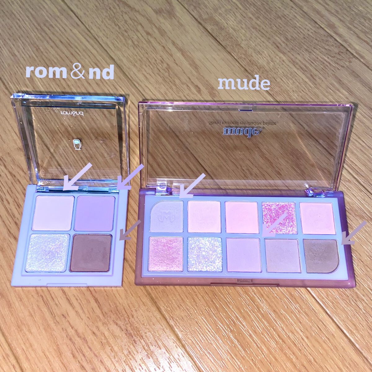 ベターザンアイズ/rom&nd/アイシャドウパレットを使ったクチコミ（1枚目）