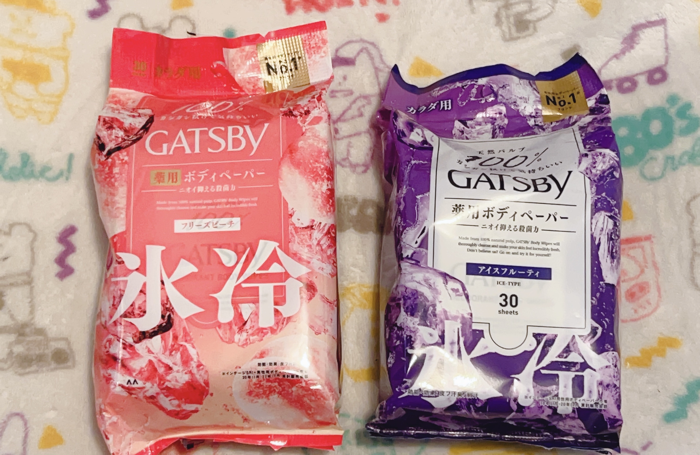 アイスデオドラントボディペーパー アイスフルーティ/ギャツビー/ボディシートを使ったクチコミ（1枚目）