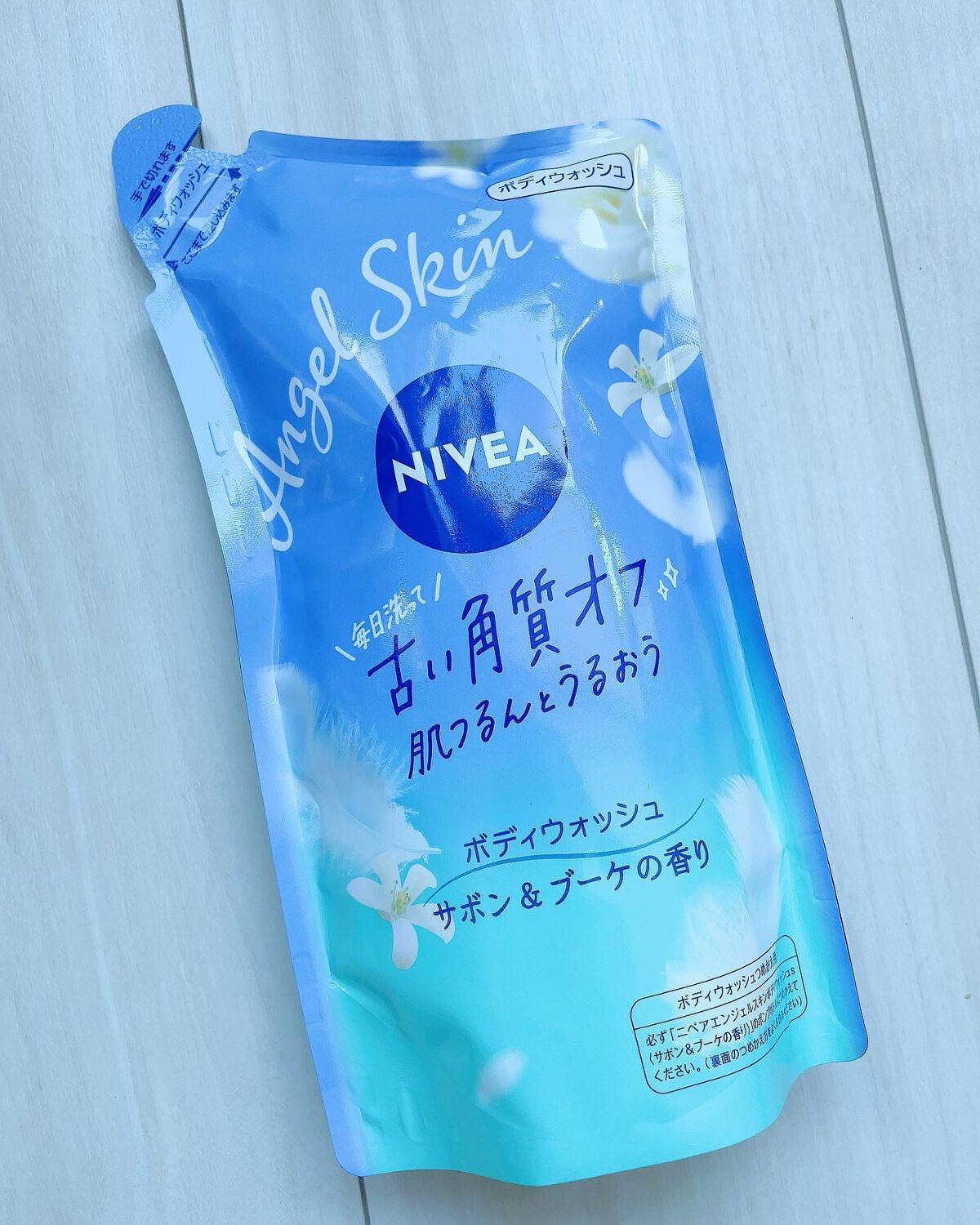 エンジェルスキン ボディウォッシュ サボン&ブーケの香り/ニベア/ボディソープを使ったクチコミ(1枚目)