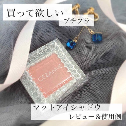 シングルカラーアイシャドウ/CEZANNE/単色アイシャドウを使ったクチコミ(1枚目)