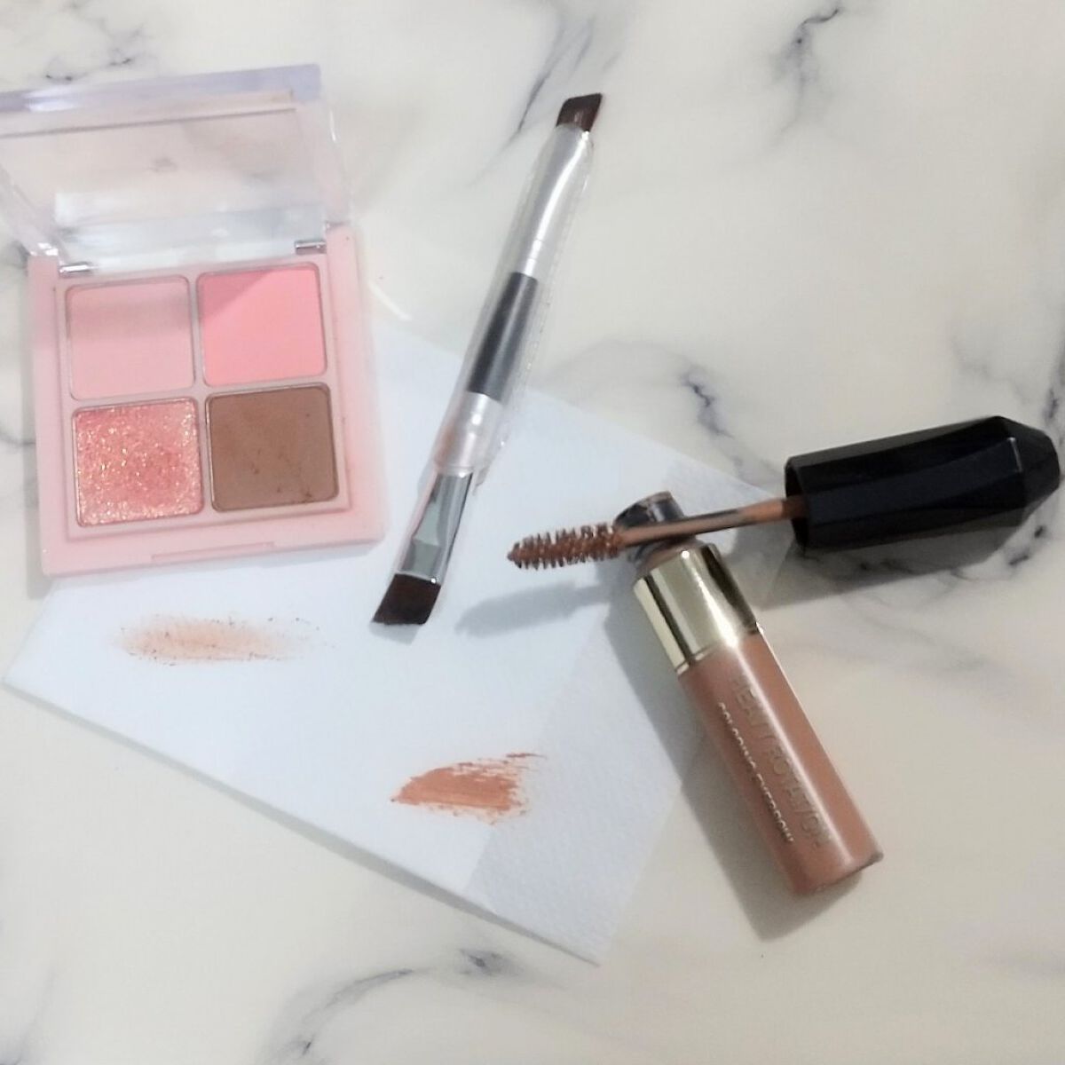 ダブルアイブロウブラシ/セリア/メイクブラシを使ったクチコミ（1枚目）