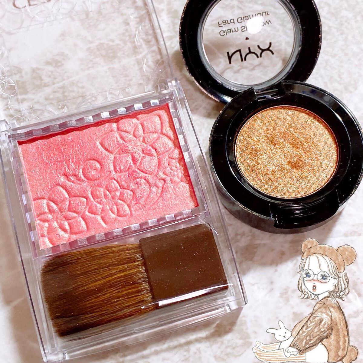 グラムシャドウ/NYX Professional Makeup/単色アイシャドウを使ったクチコミ（3枚目）