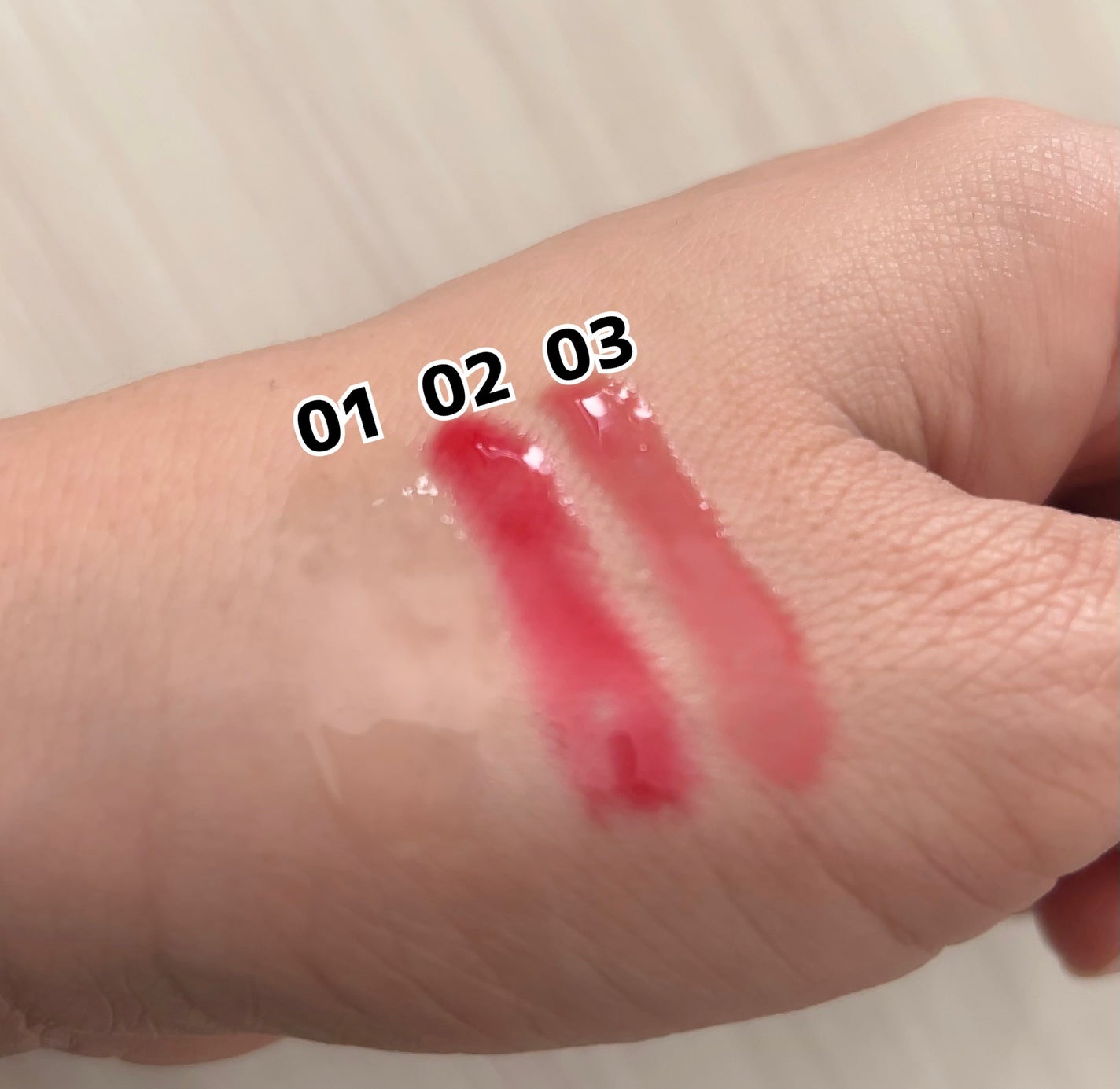 ナチュラルブルームリップオイルセラム 3色セット/PINATE/リップグロスを使ったクチコミ(2枚目)