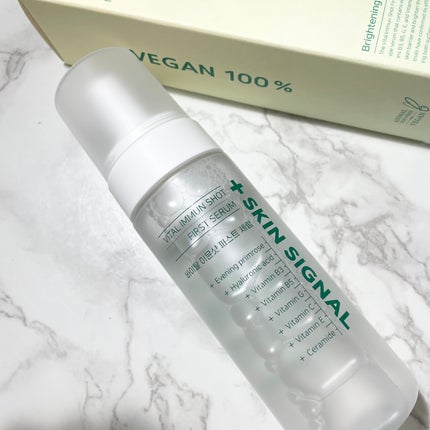 バイタルイミュンショットファーストバブルセラム/SKIN SIGNAL/美容液を使ったクチコミ(4枚目)