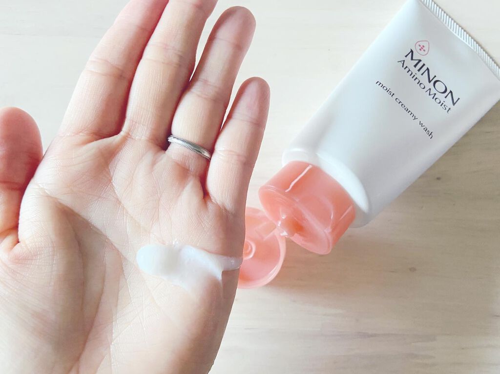 アミノモイスト モイストクリーミィ ウォッシュ/ミノン/洗顔フォームを使ったクチコミ（3枚目）