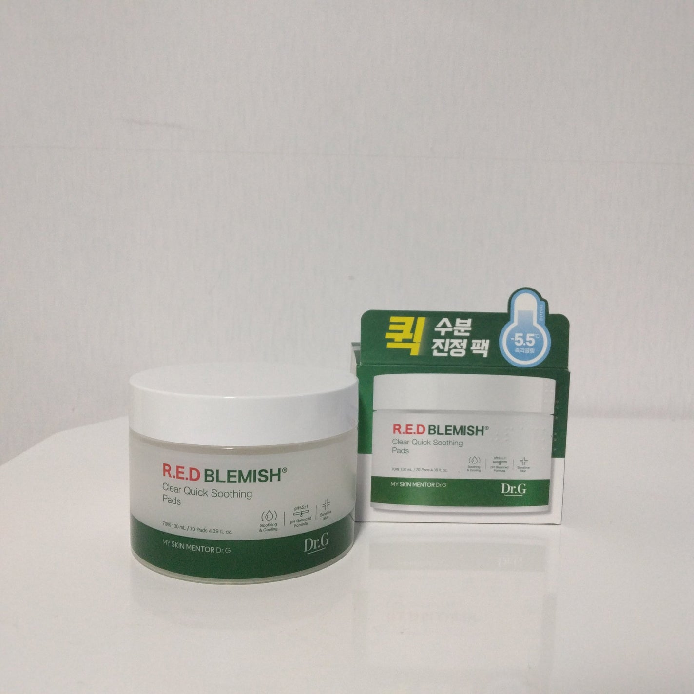 レッドブレミッシュクリアクイックスージングパック/Dr.G/拭き取り化粧水を使ったクチコミ(4枚目)