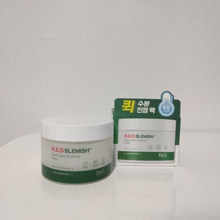 レッドブレミッシュクリアクイックスージングパック/Dr.G/拭き取り化粧水を使ったクチコミ(4枚目)