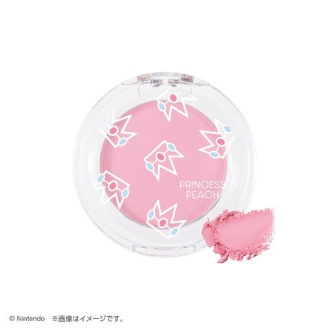 スーパーマリオ　ピーチ姫　フェイス＆アイカラー (パウダータイプ) ローズピンク