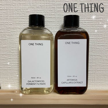 ONE THING カワラヨモギ化粧水のクチコミ「こんにちは mia です 🧸🍃
今日は気になっていたONE THINGがやっと届いて使い始めた.....」（1枚目）