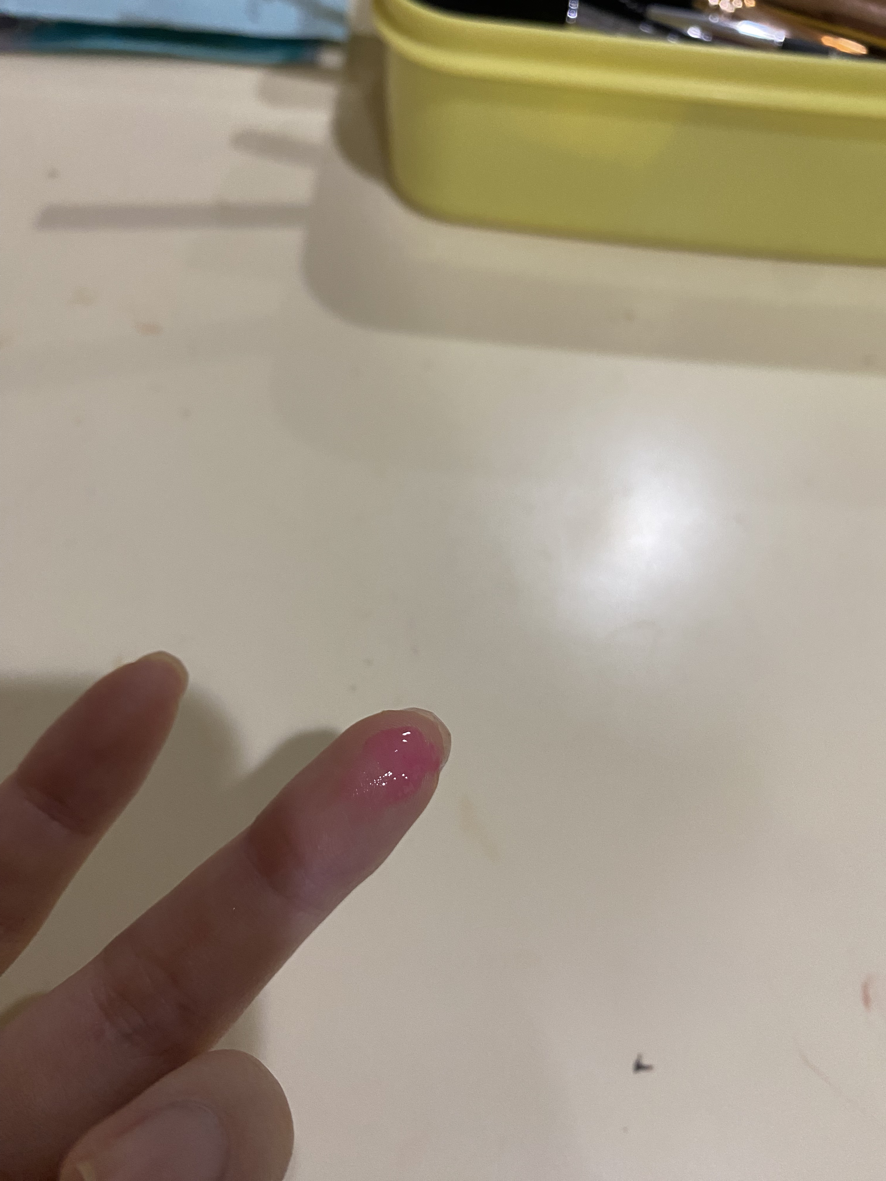 インク グラスティング リップ グロス 13 ゲット ハッピー(GET HAPPY)/PERIPERA/リップグロスを使ったクチコミ（1枚目）