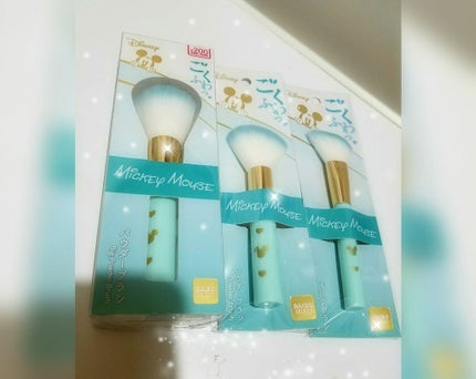 ごくふわっ ミッキーブラシ/DAISO/メイクブラシを使ったクチコミ(2枚目)