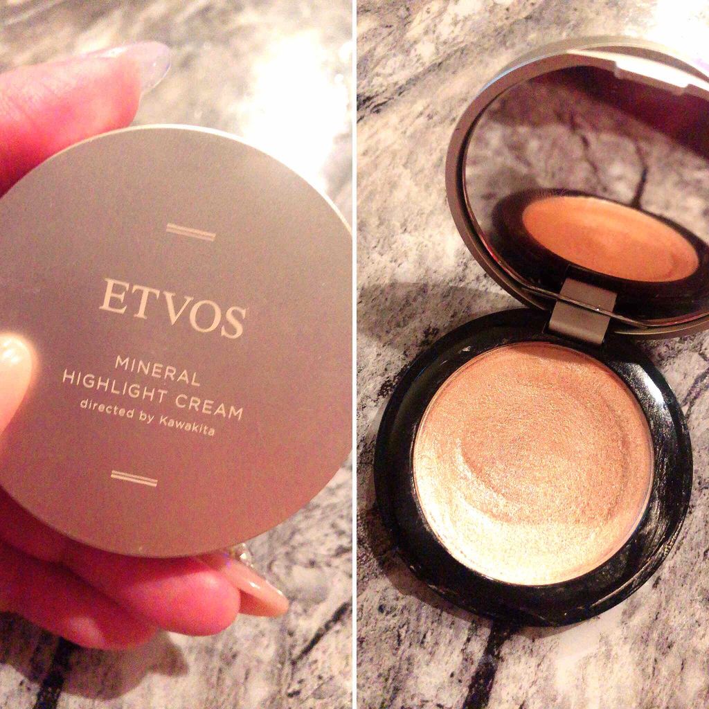 ミネラルハイライトクリーム/エトヴォス/クリームハイライトを使ったクチコミ(2枚目)