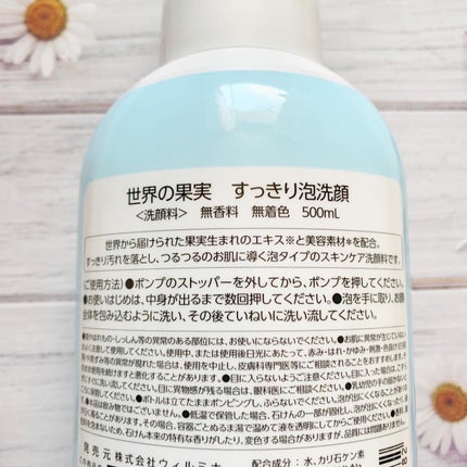 世界の果実 すっきり泡洗顔/世界の果実/泡洗顔を使ったクチコミ(4枚目)