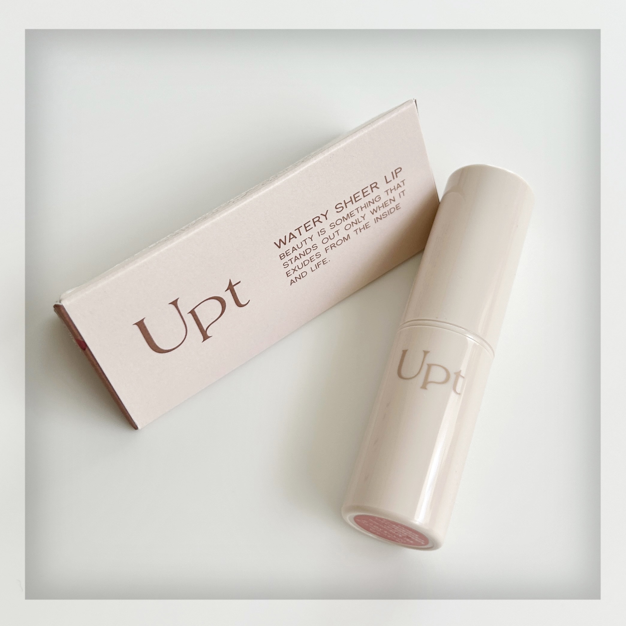Upt WATERY SHEER LIP  02 ペールドロップ/Upt/口紅を使ったクチコミ（1枚目）