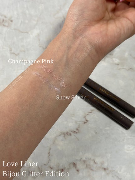 リキッドアイライナー ビジューグリッターエディション/ラブ・ライナー/リキッドアイライナーを使ったクチコミ(2枚目)