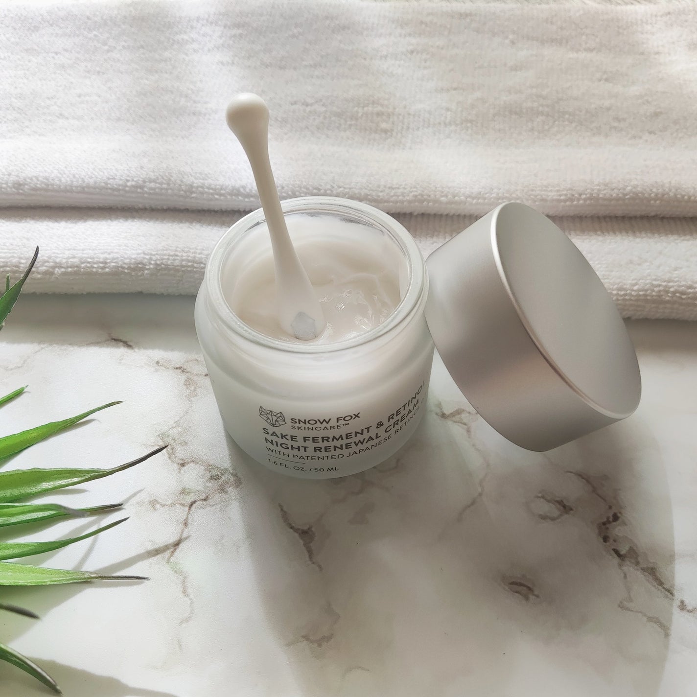 SAKE ナイトクリーム/SNOW FOX SKINCARE/フェイスクリームを使ったクチコミ(7枚目)