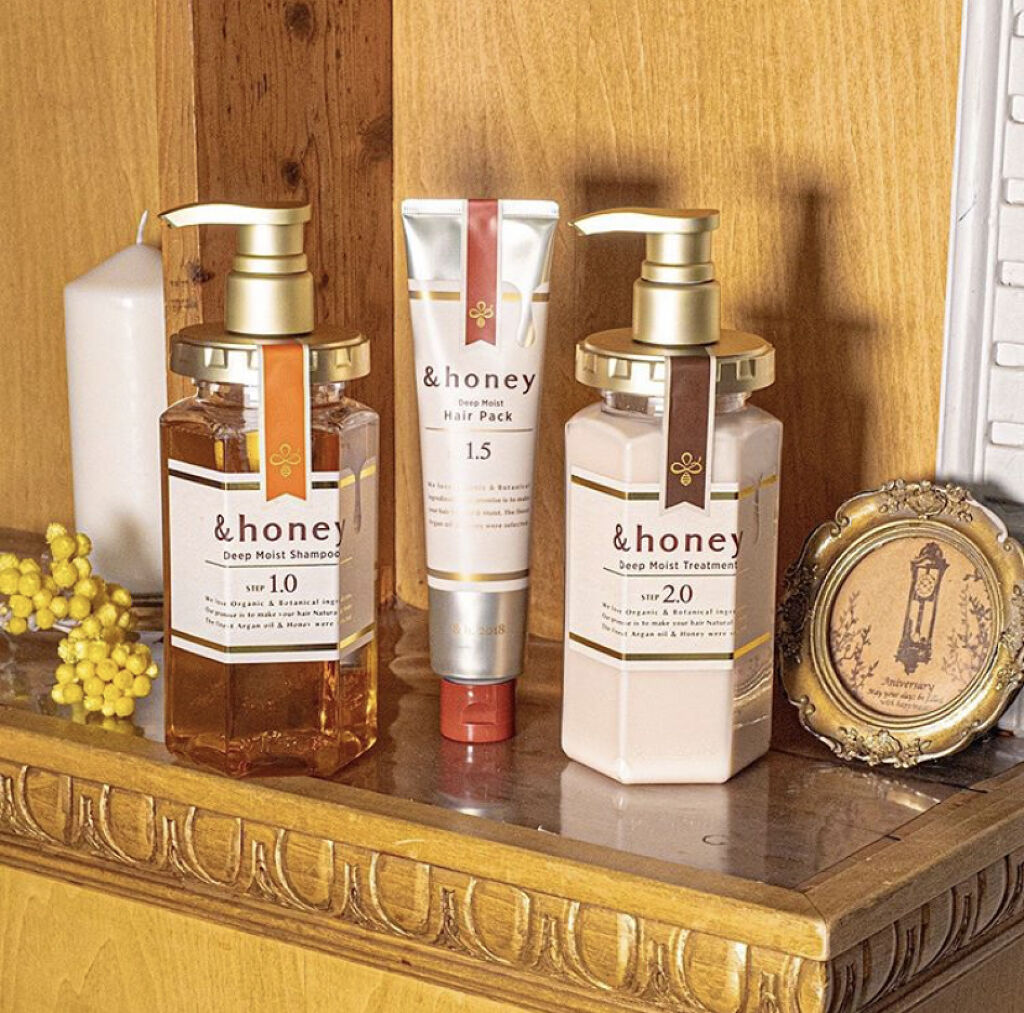 ディープモイスト シャンプー1.0／ヘアトリートメント2.0/&honey/市販シャンプーを使ったクチコミ（1枚目）