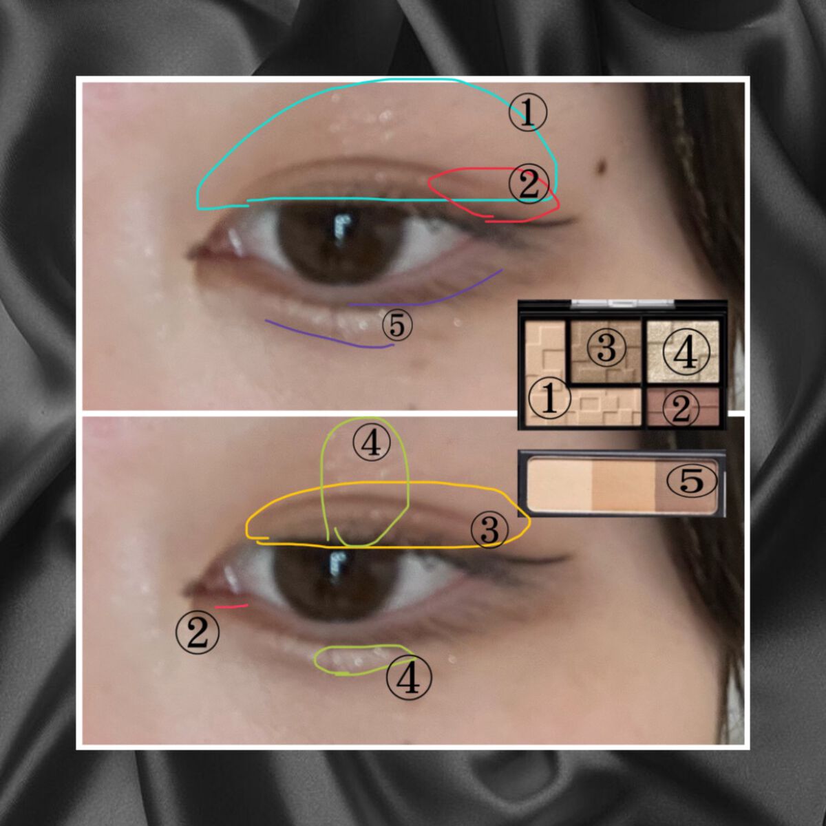 バーチャルアイズメイカー/KATE/アイシャドウパレットを使ったクチコミ（3枚目）