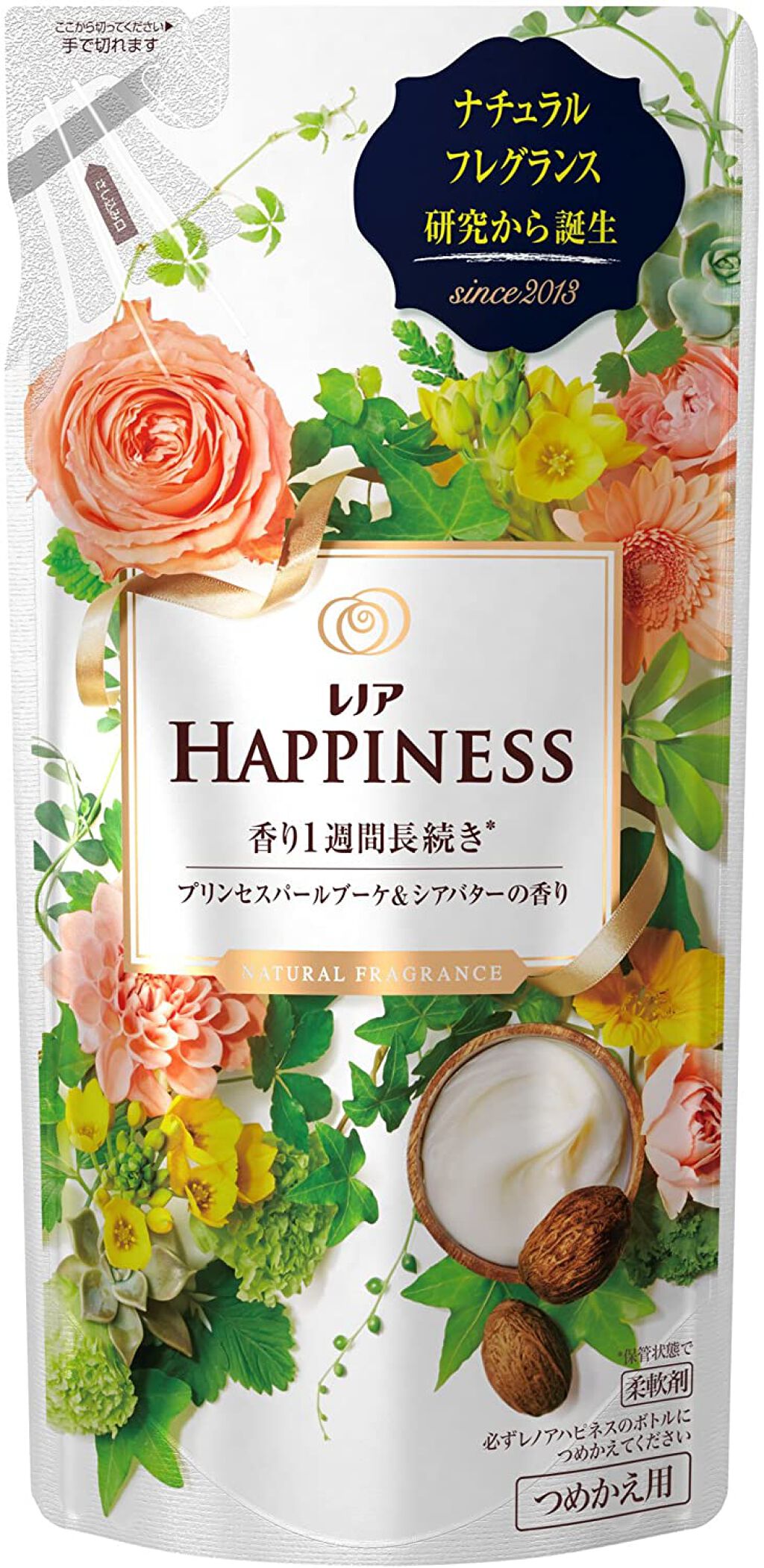 レノアハピネス ナチュラルフレグランス プリンセスパールブーケ＆シアバターの香り つめかえ用 400ml