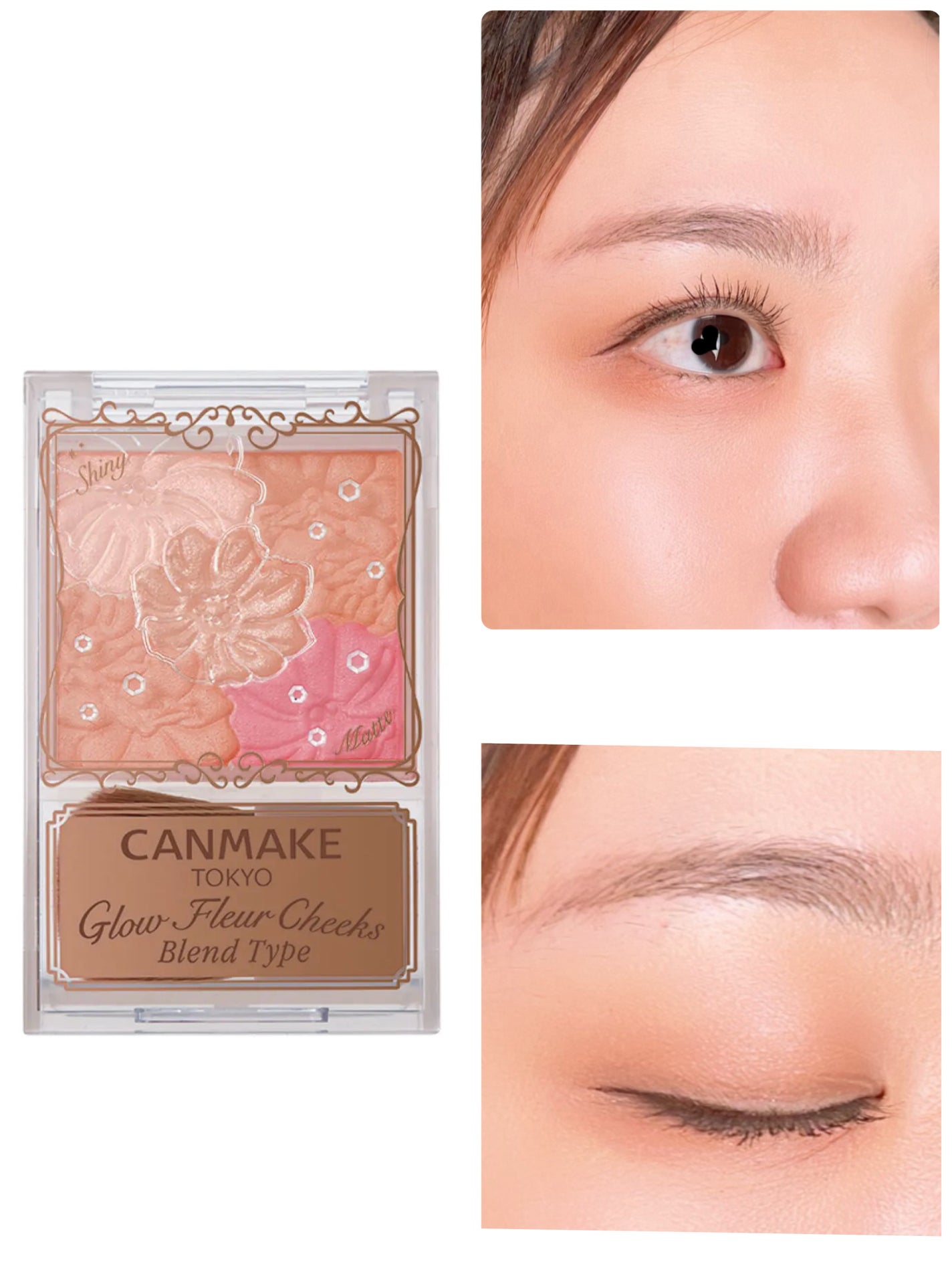 グロウフルールチークス(ブレンドタイプ)/キャンメイク/パウダーチークを使ったクチコミ(3枚目)