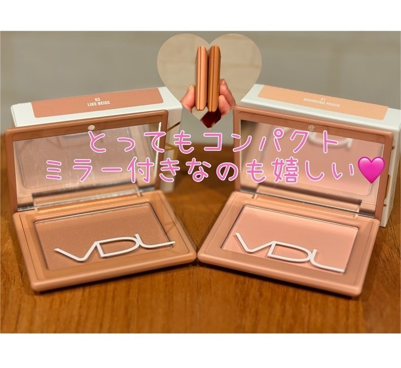 チークステイン ブラッシャー/VDL/パウダーチークを使ったクチコミ（2枚目）