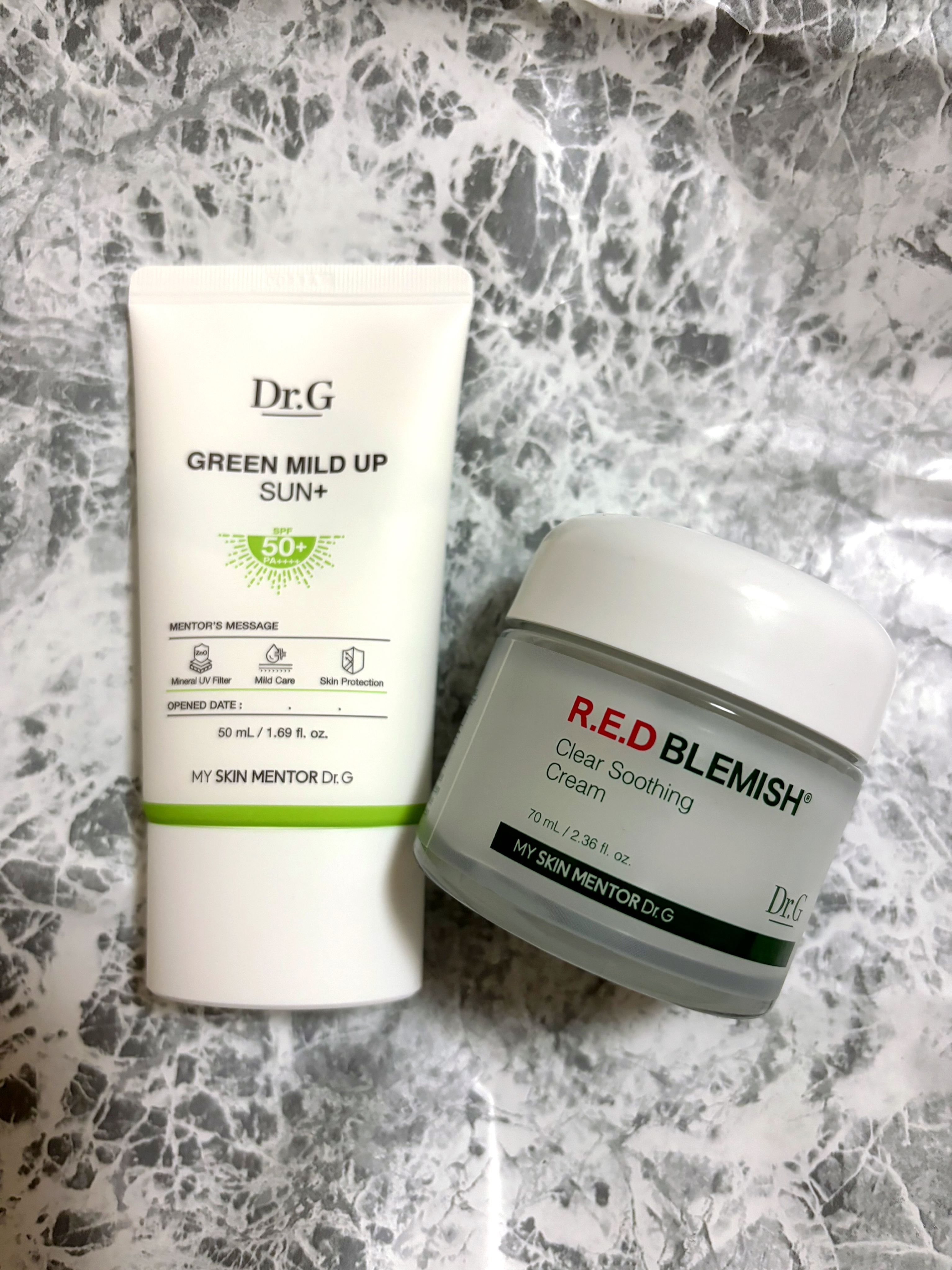 グリーンマイルドアップサンプラス/Dr.G/日焼け止めクリームを使ったクチコミ（1枚目）