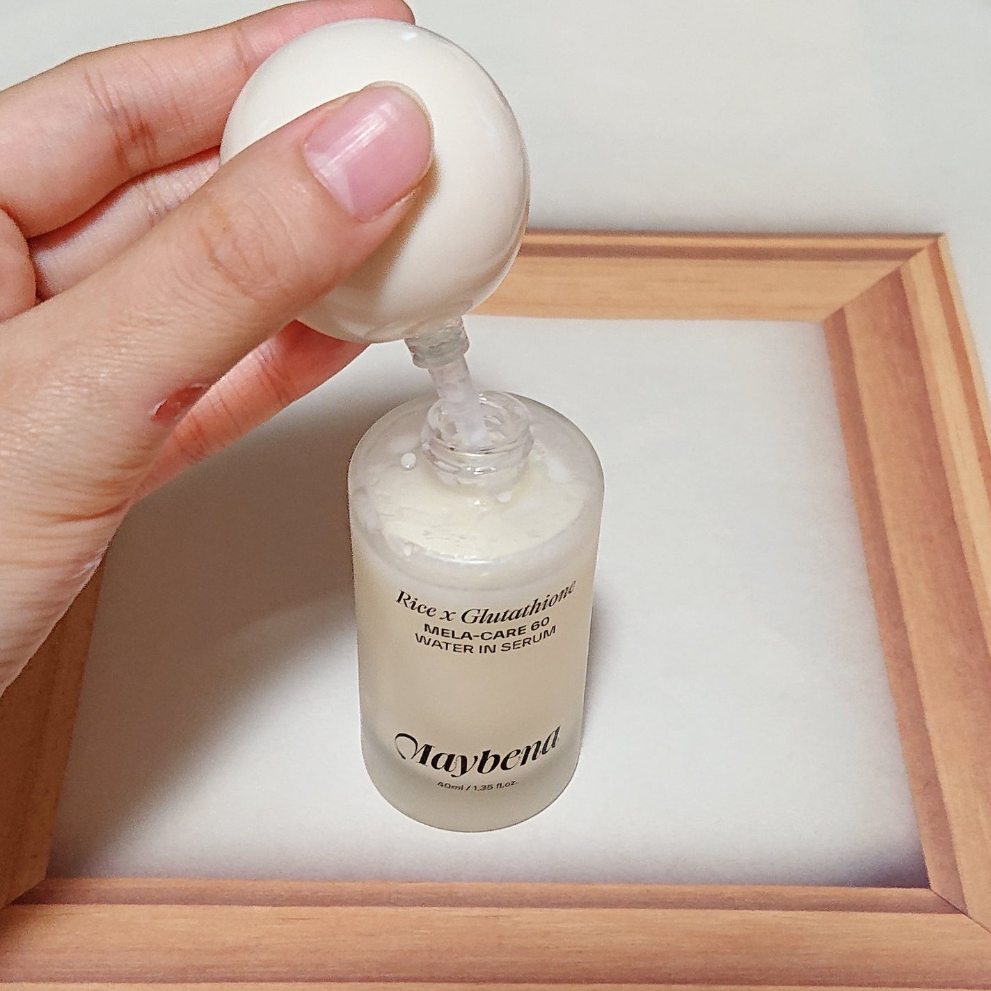 ライスX グルタチオン メラケアー60 ウォーターインセラム/MAYBENA/美容液を使ったクチコミ(1枚目)