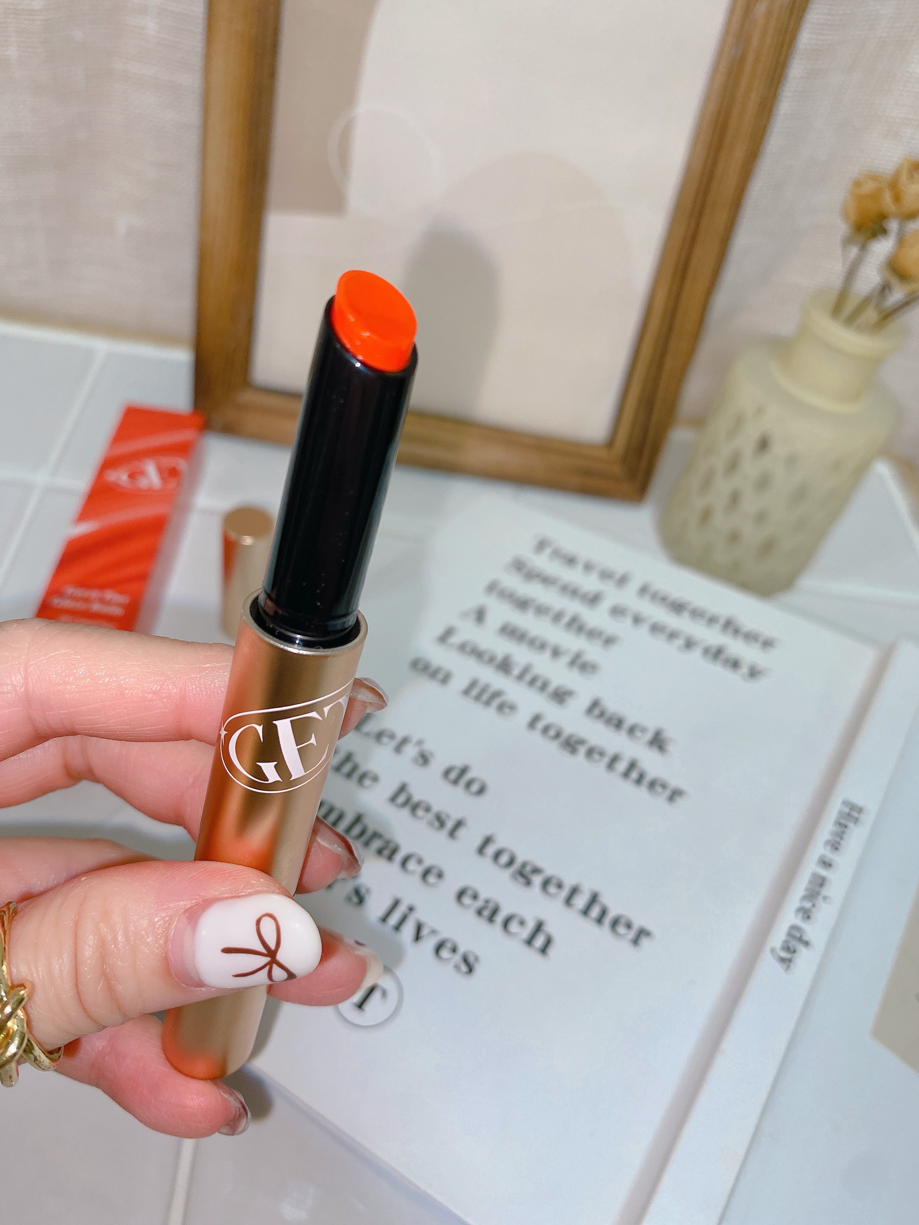 ゲットイットティントグレーズバーム/TONYMOLY/リップティントを使ったクチコミ（1枚目）