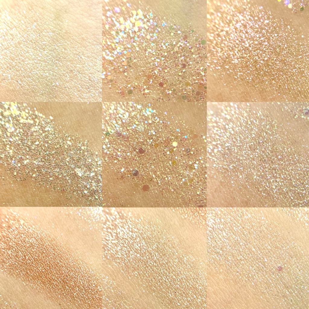 グリッターペディアアイパレット/unleashia/アイシャドウパレットを使ったクチコミ(4枚目)