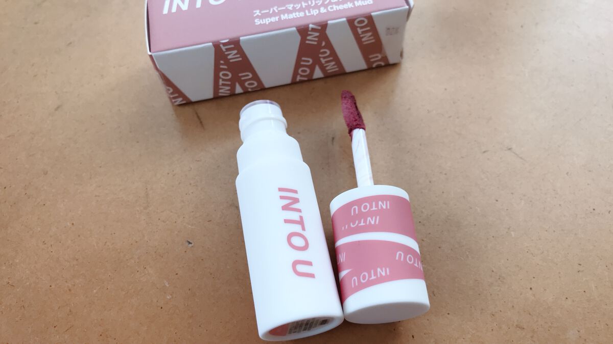 スーパーマットリップ&チークマッド/INTO U/口紅を使ったクチコミ(2枚目)