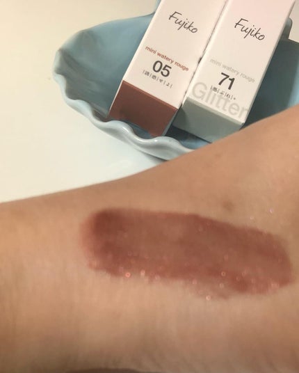 ミニウォータリールージュ/Fujiko/口紅を使ったクチコミ(5枚目)