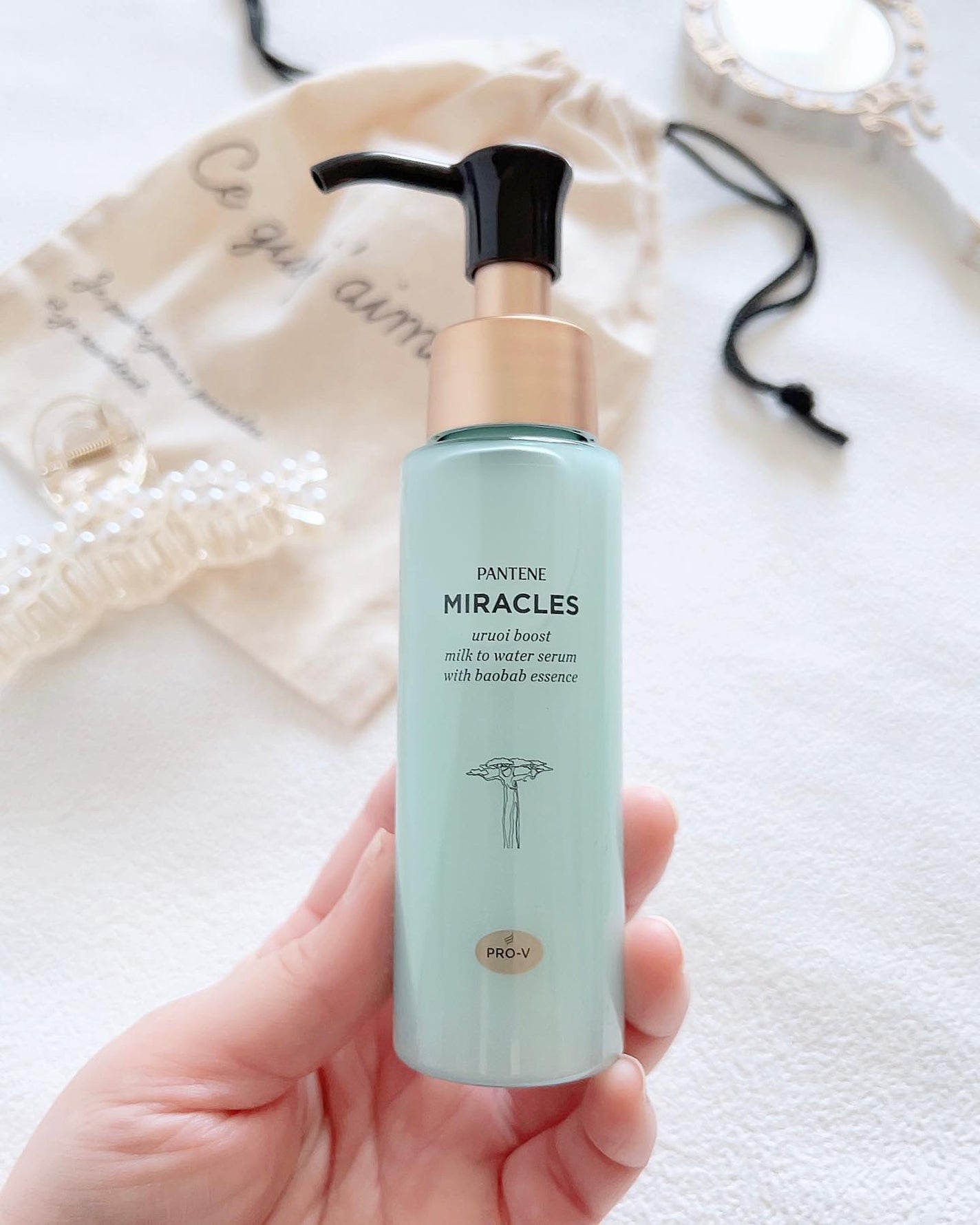 ミラクルズ うるおいブーストミルクウォーターセラム/パンテーン/アウトバストリートメントを使ったクチコミ(2枚目)