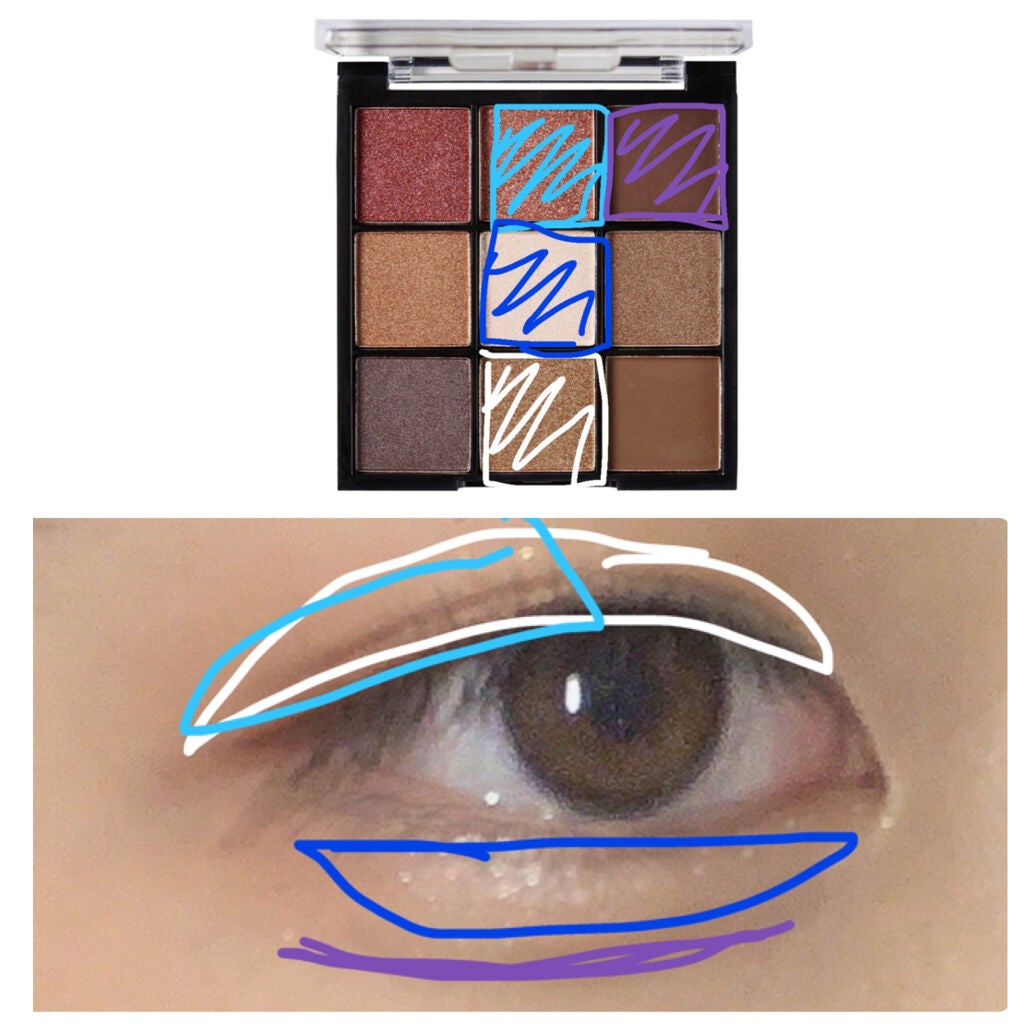 ひる☀️ on LIPS 「こんにちは!今回は初心者の方におすすめの薄めのアイシャドウの塗..」(3枚目)