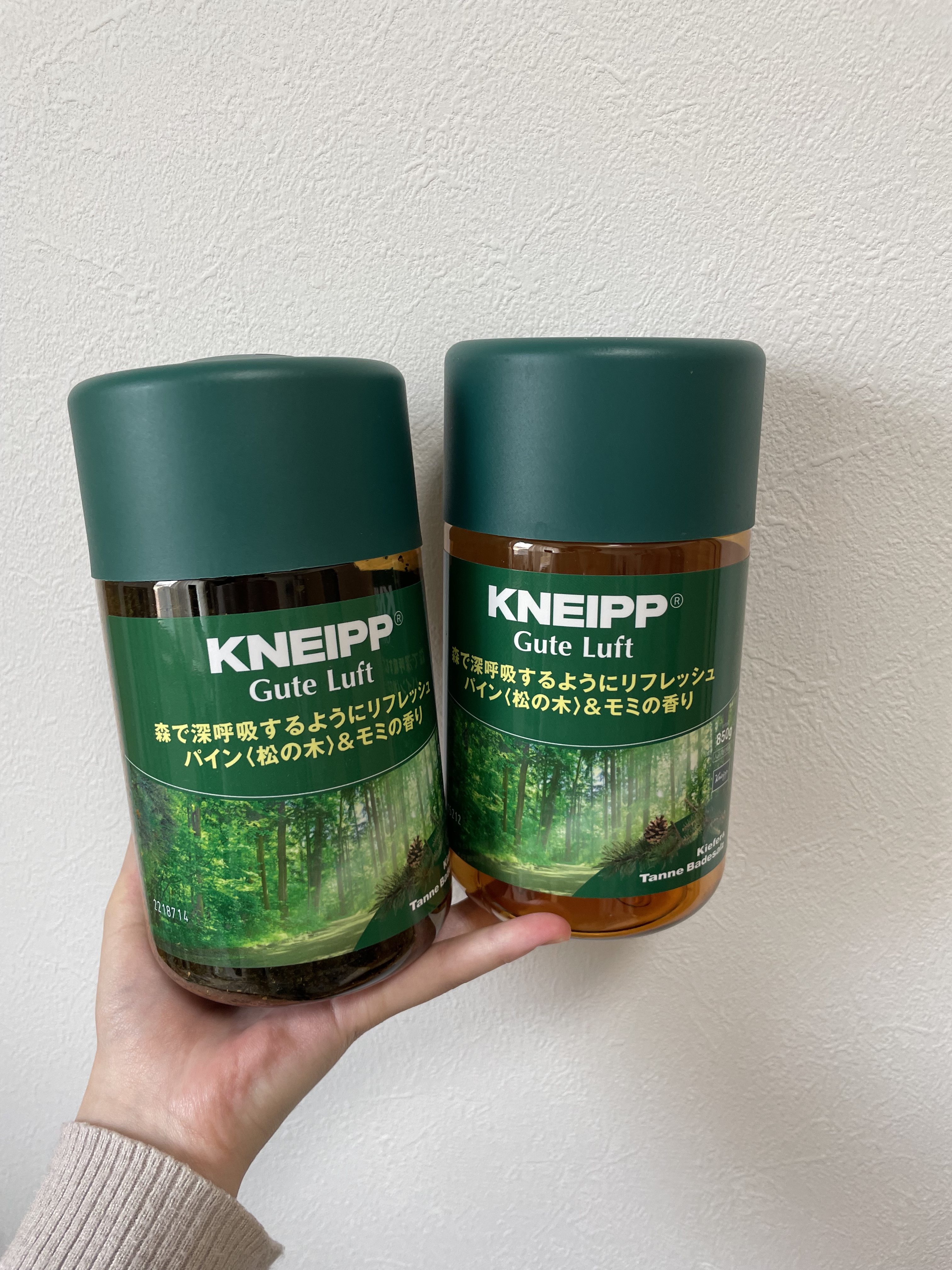 クナイプ グーテルフト バスソルト パイン<松の木>&モミの香り 850g/クナイプ/無機塩系入浴剤を使ったクチコミ（2枚目）