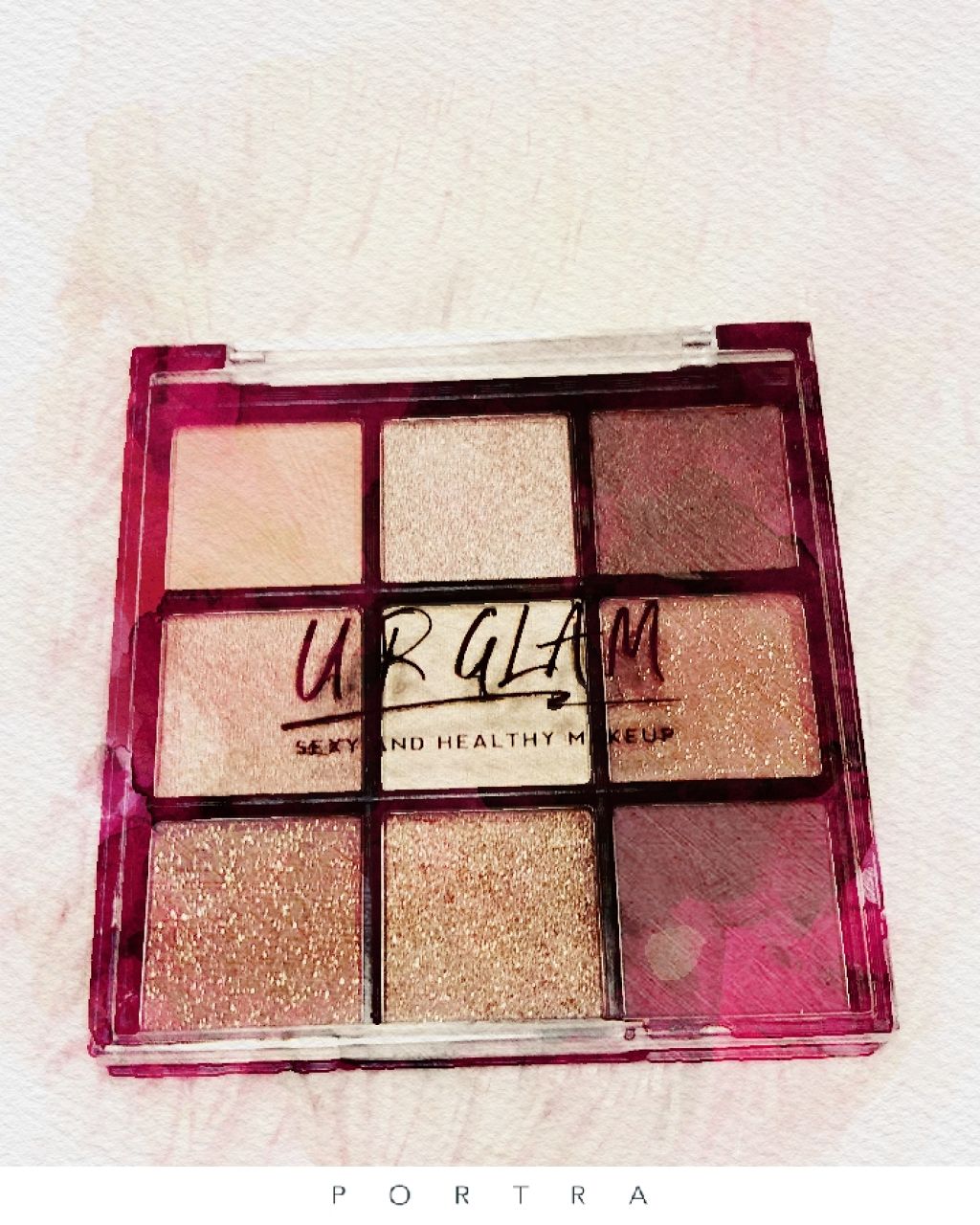 UR GLAM BLOOMING EYE COLOR PALETTE/U R GLAM/アイシャドウパレットを使ったクチコミ(1枚目)