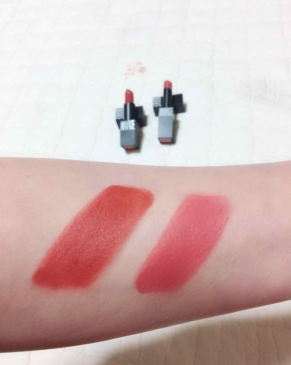 ルージュガンゼロエアー/wakemake/口紅を使ったクチコミ（3枚目）